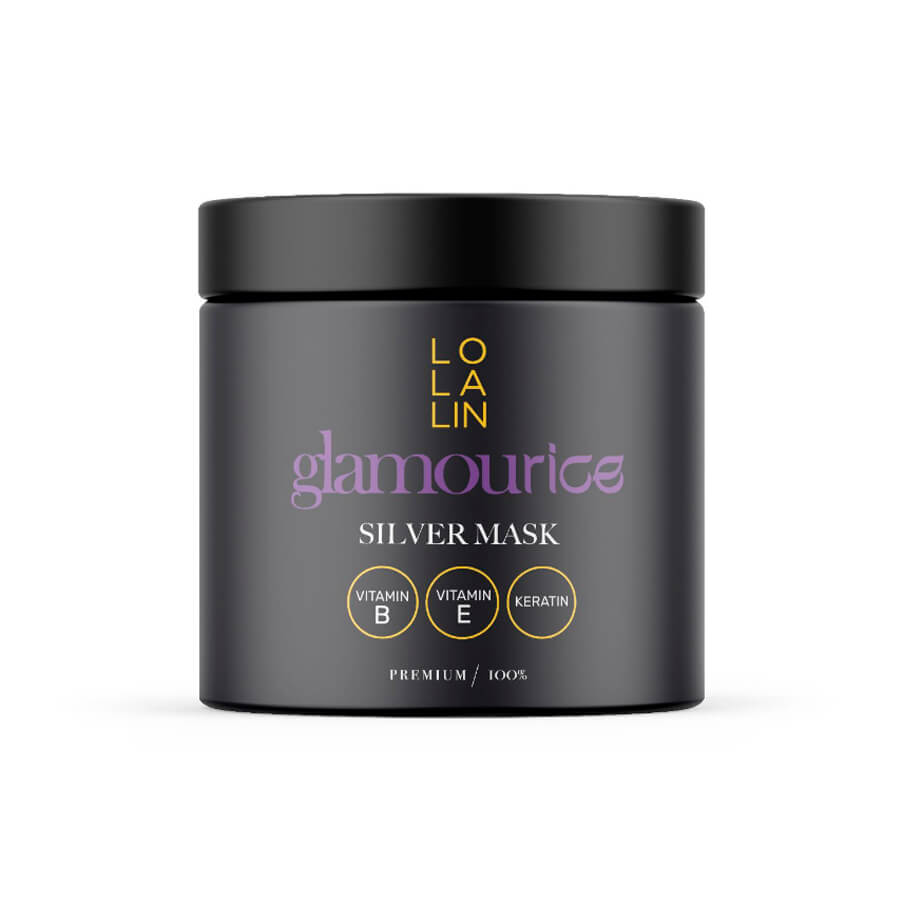 Серебряная маска для волос